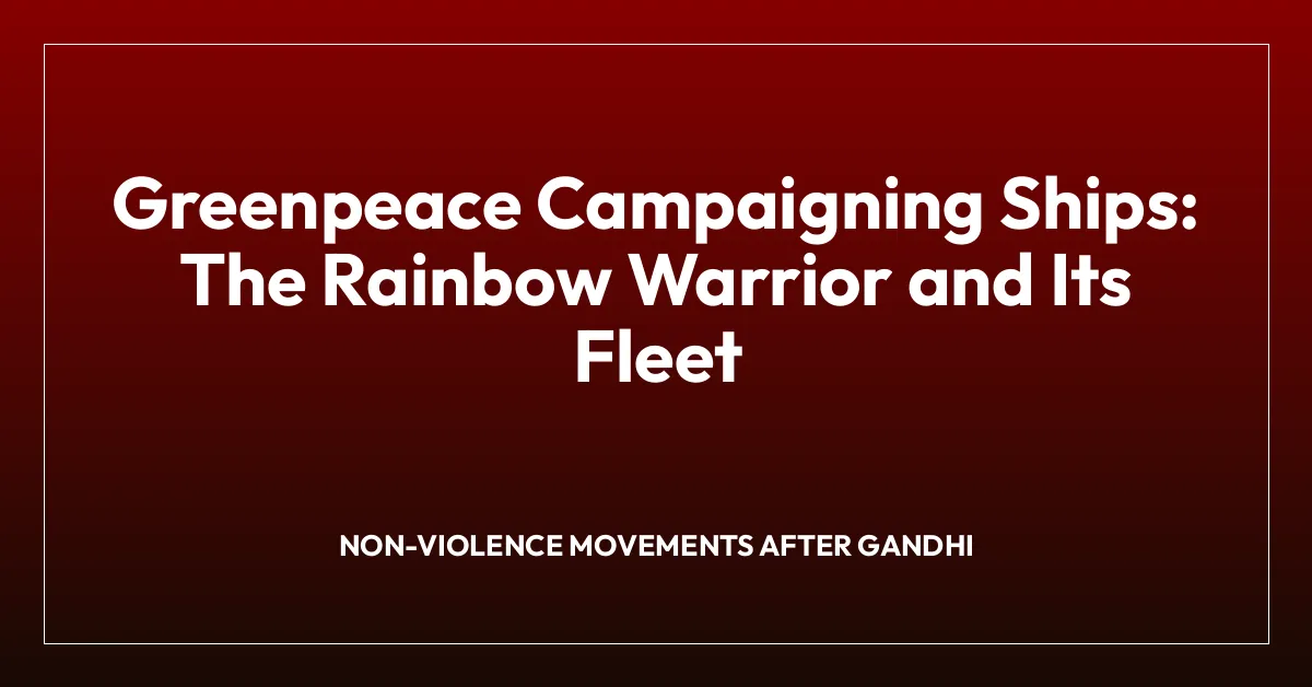 Greenpeace Campaigning Ships: The Rainbow Warrior and Its Fleet