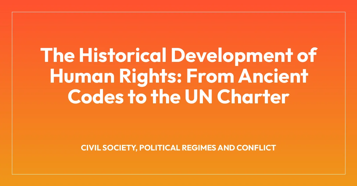 The Historical Development of Human Rights: From Ancient Codes to the UN Charter