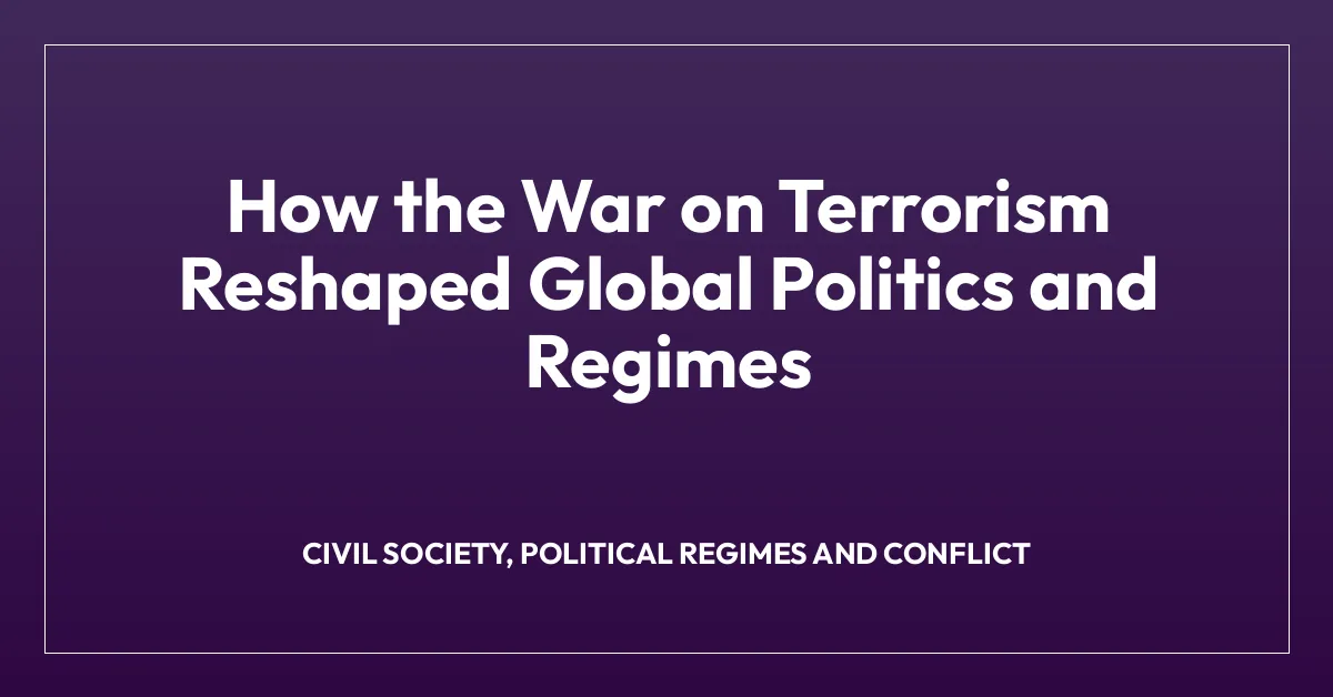 How the War on Terrorism Reshaped Global Politics and Regimes