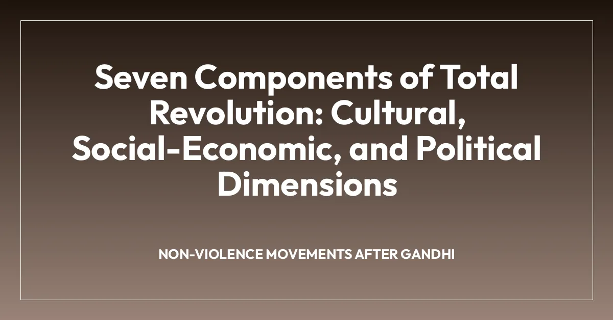 Seven Components of Total Revolution: Cultural, Social-Economic, and Political Dimensions